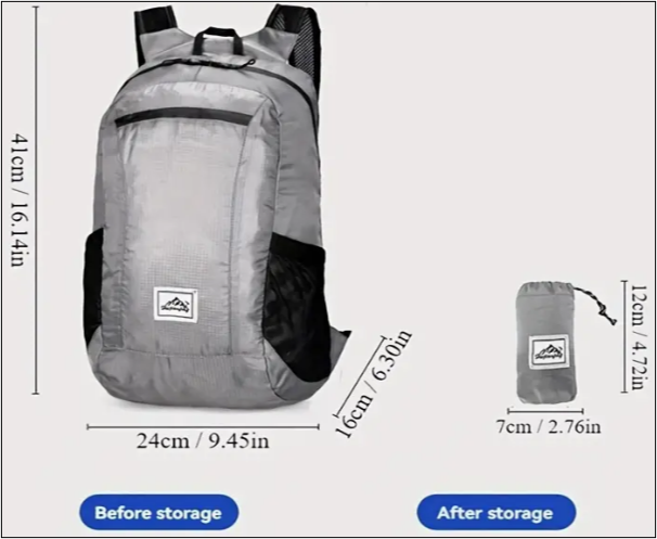 Mochila Ultraligera y Portátil:
