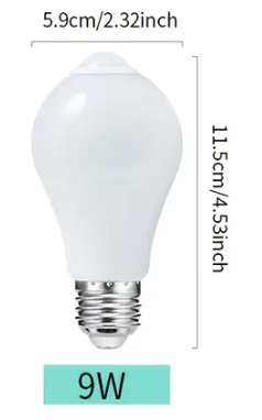 Foco led con sensor de movimiento de 9W