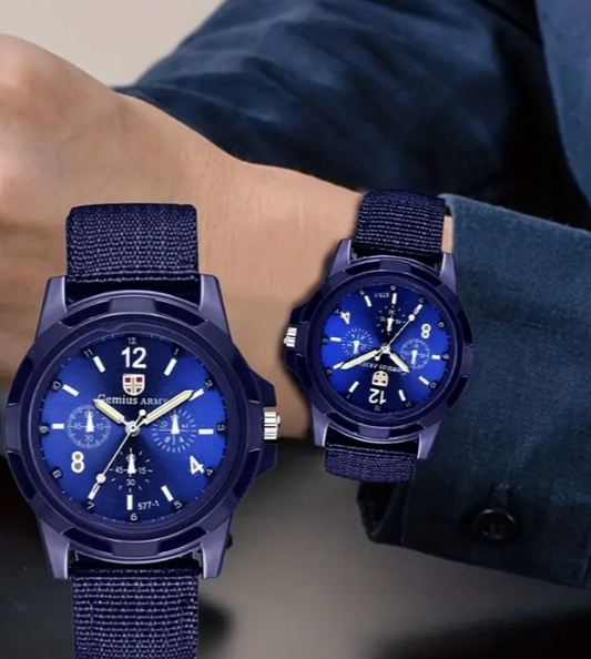 Reloj deportivo para hombre con correa de nylon