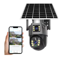 Cámara de seguridad con panel solar wifi